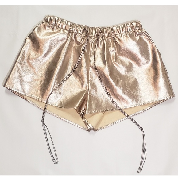 Fashion Nova Metallic Shorts - Picture 2 of 6
